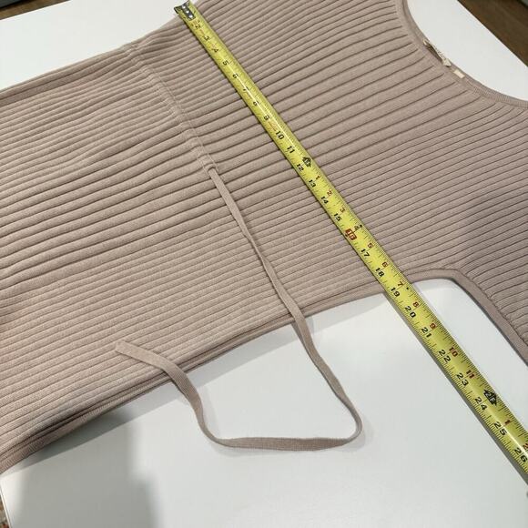 Oyun Studio Ribbed Knit Column Dress Size XS/S Pima Cotton Baby Alpaca Peru - Picture 11 of 16